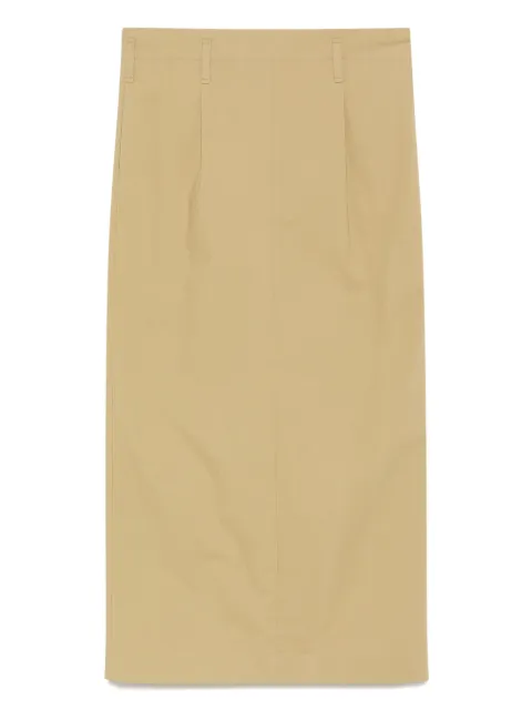 A.M.G. pleat-detailed midi skirt Brown SS25SK0525S