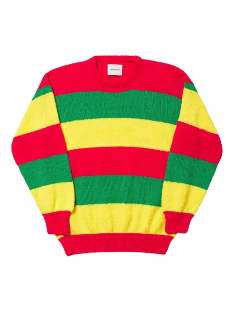 Nicholas Daley striped sweatshirt Red NDSS25SSWCTNRGY