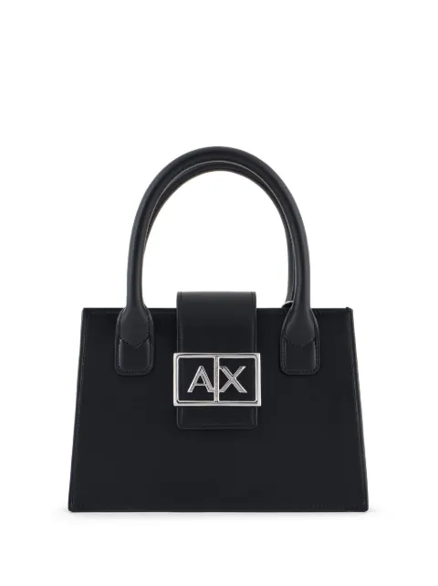 Armani Exchange logo-appliqué tote bag Black XW000306AF12039
