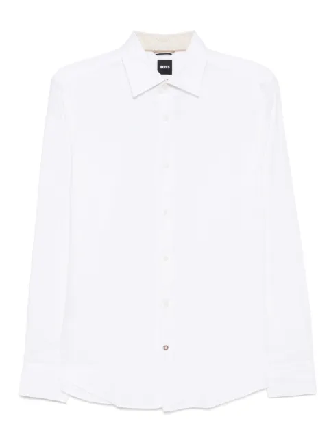 BOSS long-sleeved shirt White 50539531