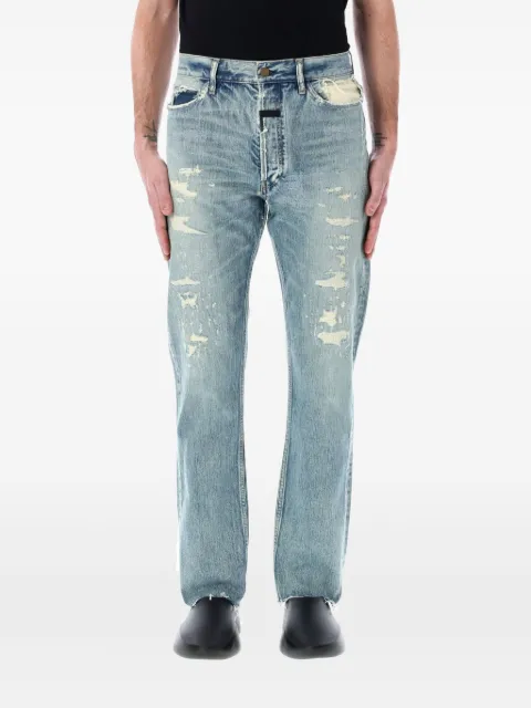 Fear Of God ripped-detailing jeans Blue FGE240408DNM409