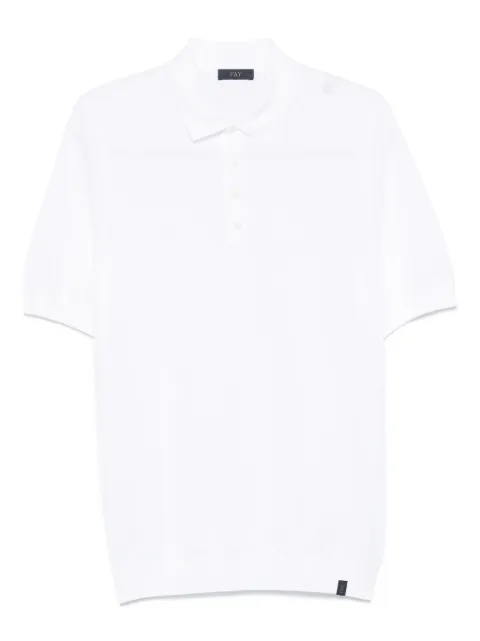 Fay piqué polo shirt White NMMC1502370