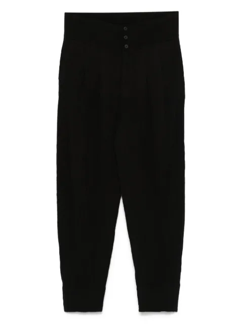 Transit embossed-effect high-waist trousers Black CFDRTRZR271