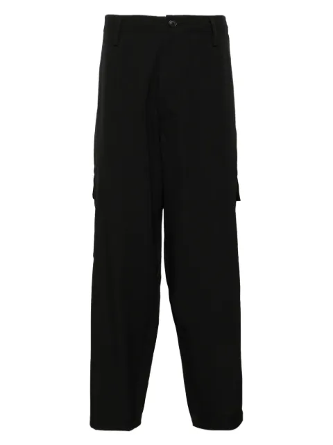 Yohji Yamamoto wool gabardine trousers Black MPP08100