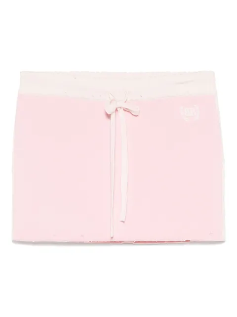 Balenciaga logo-embroidered mini skirt Pink 828375T1729