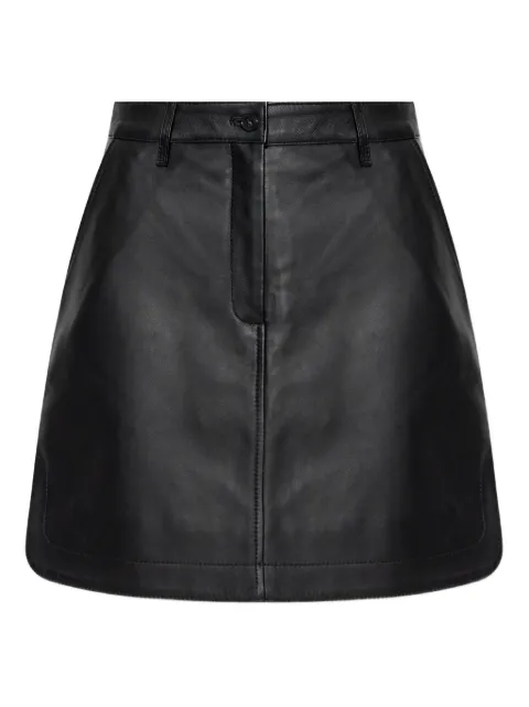 Maison Kitsuné leather skirt Black OW01527LR0019