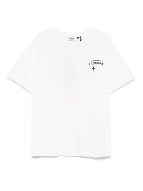 GCDS Wirdo Flames T-shirt White B1CM2321JE9