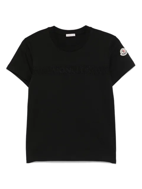 Moncler logo-embroidered T-shirt Black K10938C0004489AUO