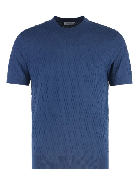 Paolo Pecora short-sleeved cotton T-shirt Blue A021F100