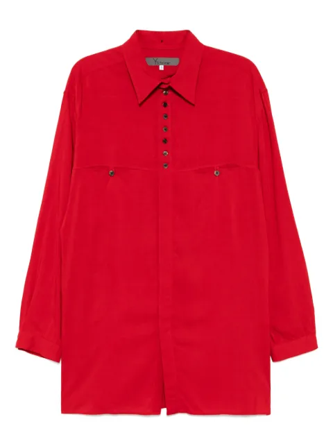 Yohji Yamamoto spread-collar shirt Red MPB01287