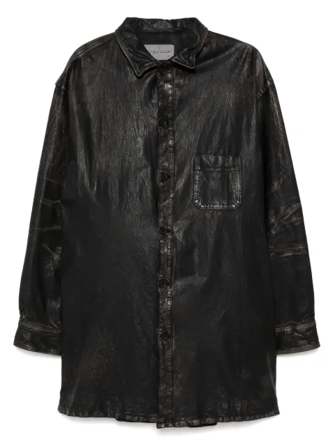 Yohji Yamamoto Mimosa shirt jacket Black HPY99700