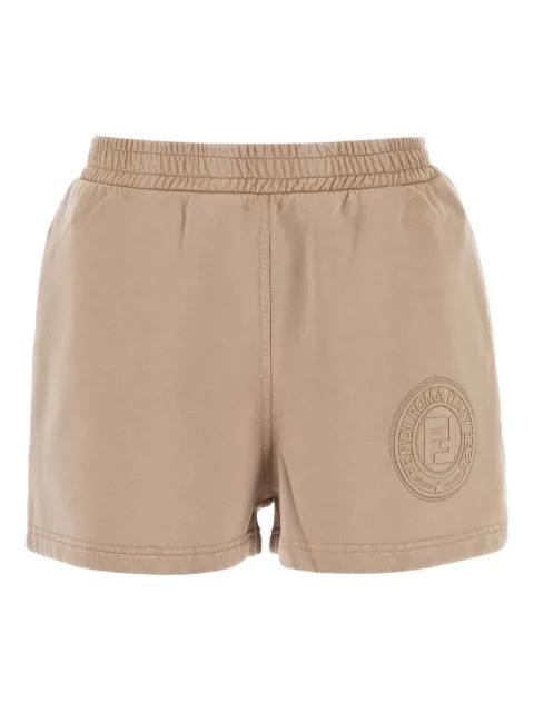 FENDI cotton shorts Brown FR6633ASNH