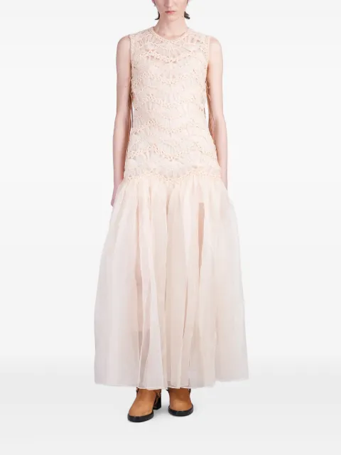 ZIMMERMANN Illuminate macramé maxi dress Neutrals 4027DS251