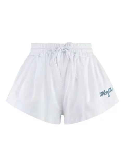 MSGM cotton shorts White 3641MDB72247002