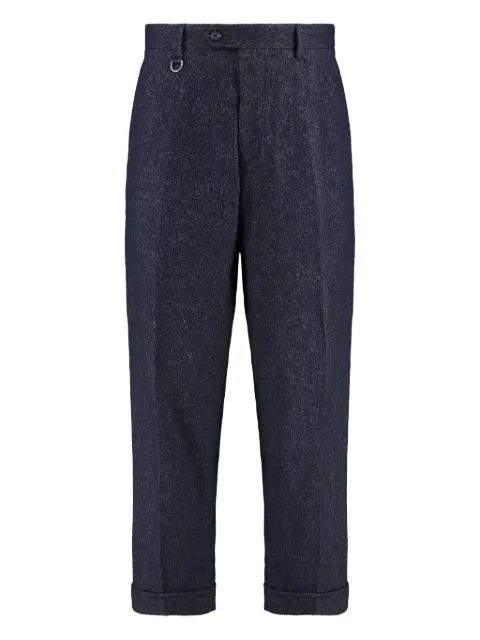 Paolo Pecora pleated trousers Blue B0620162