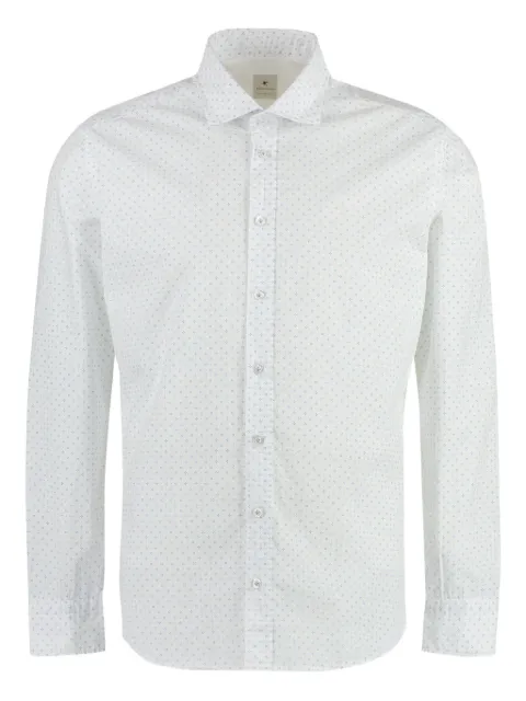 Bastoncino micro-dotted shirt White B2468