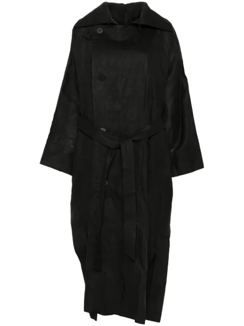 Issey Miyake Hempen coat Black IM56FA551