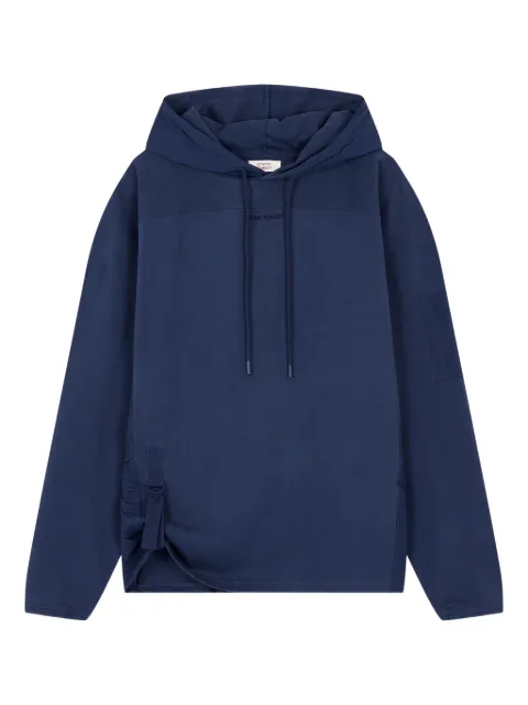 TOMBOY strap-detail hoodie Blue 91U5122004