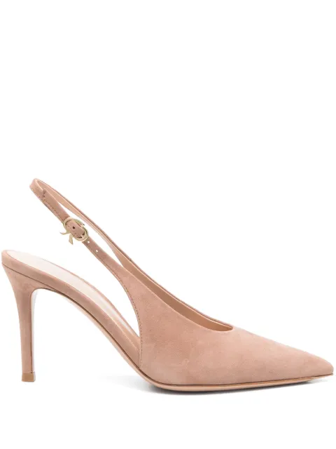 Gianvito Rossi 80mm Robbie pumps Neutrals G9546185RICCAM