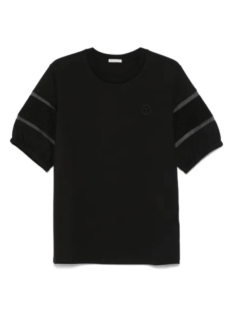 Moncler logo-patch T-shirt Black K10938C0003289ADC