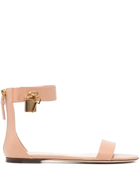 TOM FORD leather flat sandals Neutrals W3659LCL002G