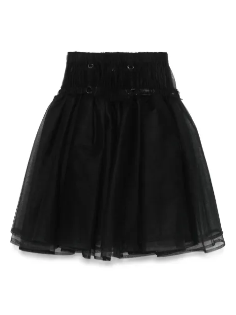 Noir Kei Ninomiya tulle midi skirt Black 3OS009