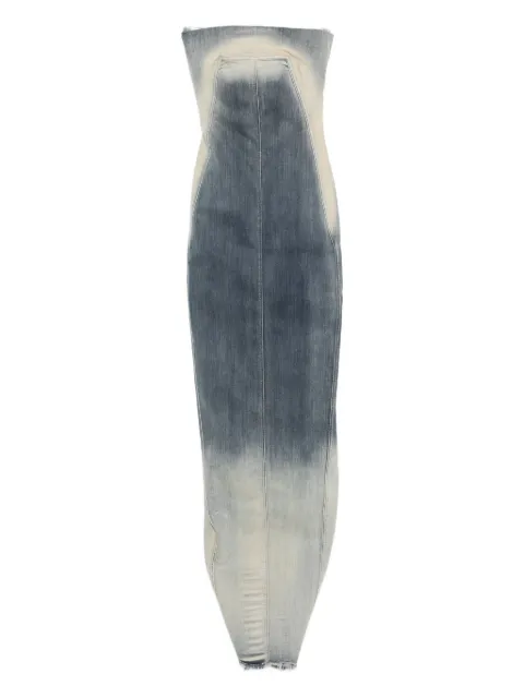 Rick Owens strapless denim dress Blue RP02E4524SHUDEG