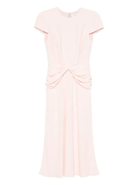 Alexander McQueen twist-detail midi dress Pink 839760QEAAA