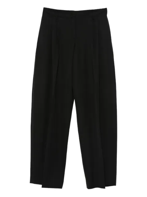 Alexander McQueen cotton tapered trousers Black 833879QJACH