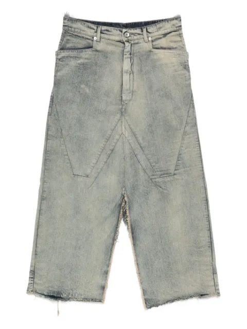 Rick Owens cotton denim skirt Blue RP02E4367DWG