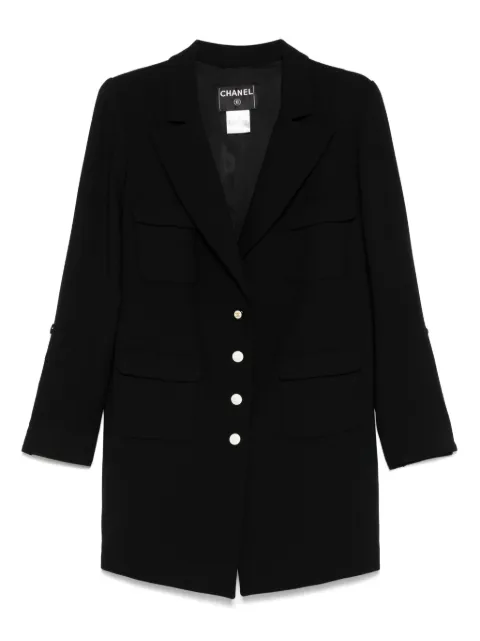 CHANEL Pre-Owned 2007 single-breasted blazer Black CH2800GD
