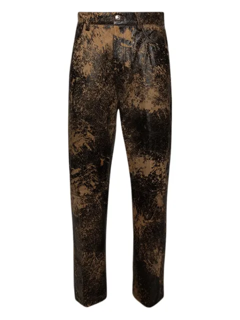 Nahmias leather trousers Black L13P55200