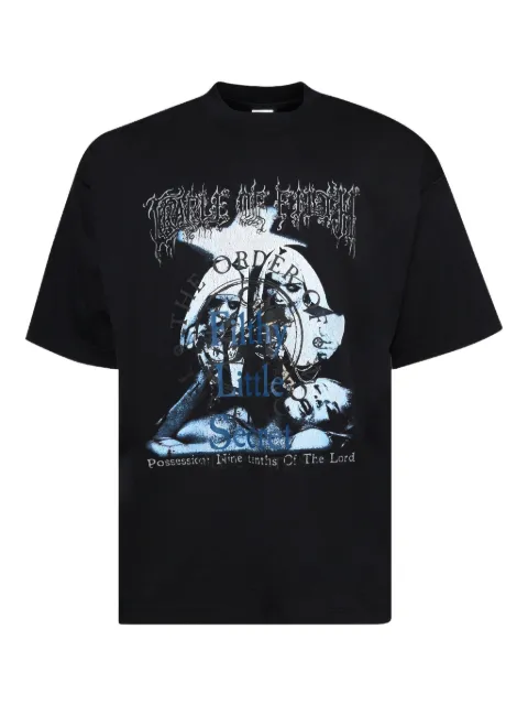 VETEMENTS graphic-print T-shirt Black UCF76TR600B