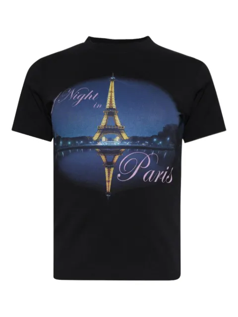 VETEMENTS Night In Paris T-shirt Black WH76TR430B