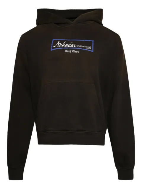 Nahmias surf-print hoodie Brown Y2H1Q23