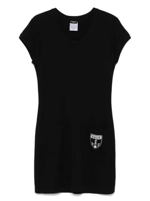CHANEL Pre-Owned 2007 cashmere mini dress Black CH2000GB