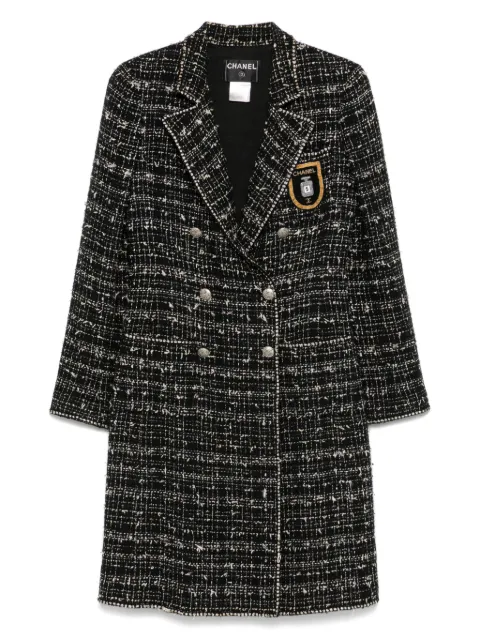 CHANEL Pre-Owned 2005 tweed coat Black CH15000GA