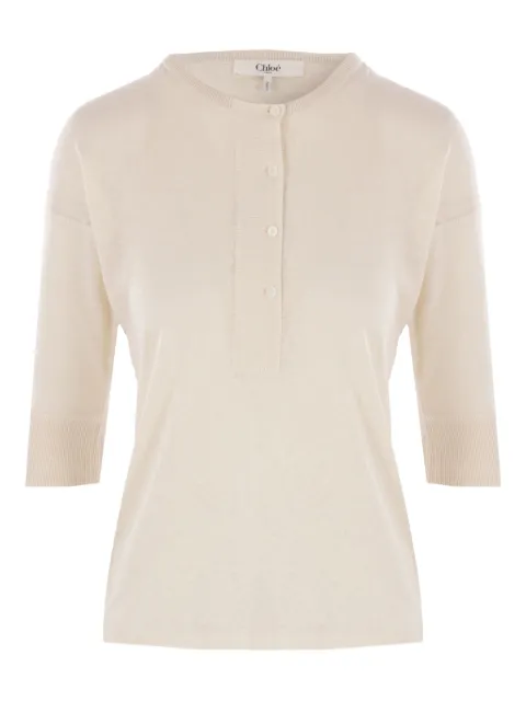 Chloé Henley top Neutrals CH25UMP06667