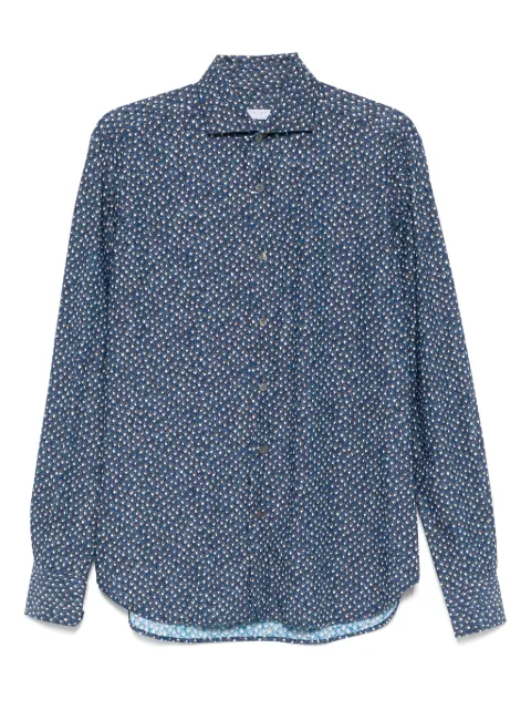 Orian printed shirt Blue T102NP02ET97