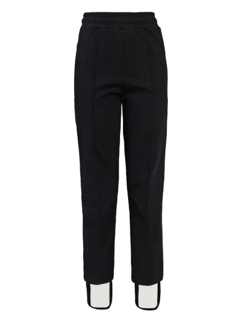 VETEMENTS elasticated stirrup-straps track pants Black WH76SP150B