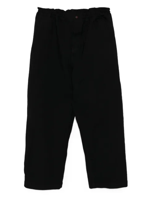 Black Comme Des Garçons garment treated trousers Black 1OP017S25