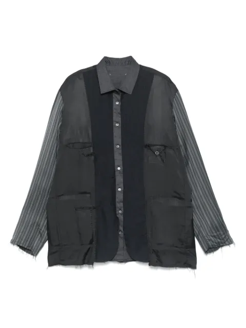 Maison Margiela contrast-sleeves jacket Blue S50BN0532MTN052