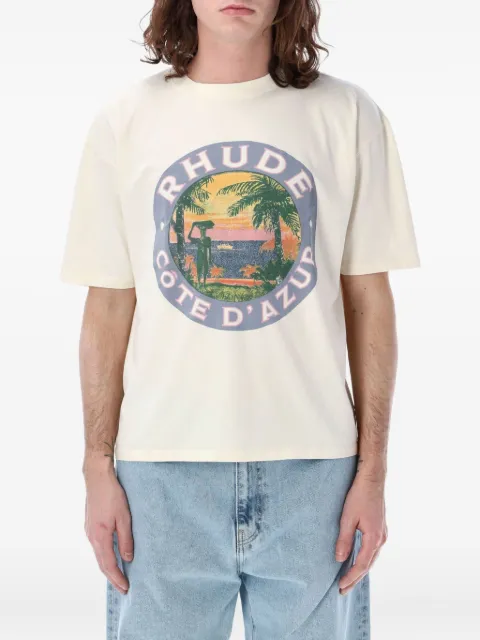 RHUDE graphic-print T-shirt White RHPS24TT010120611