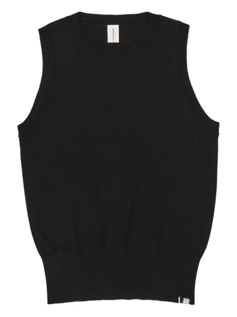 extreme cashmere Nº 412 sleeveless knit top Black 412