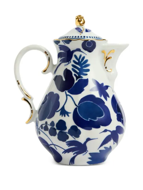 La DoubleJ Mama teapot Blue POT0001CER001BIR01BU03