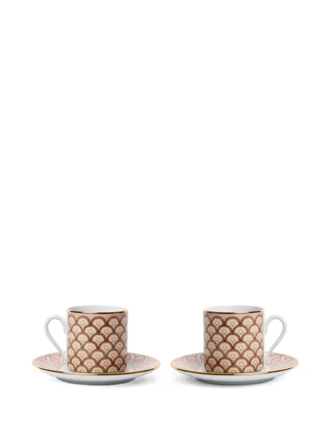 La DoubleJ Impero expresso cup (set of two) Pink CUP0011CER001ODY01PI10