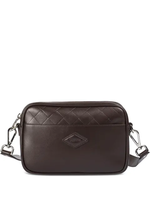 Doucal's matelassé-detail leather messenger bag Brown DB001701UT2670M08