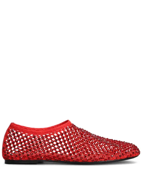 strategia shoes crystal-embellished ballet flats Red R11
