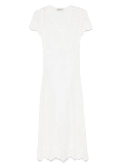 Bruno Manetti knitted midi dress White P2N114