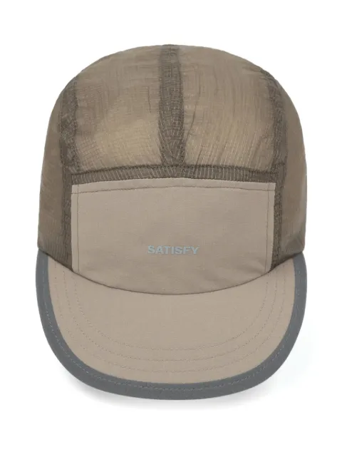 Satisfy logo-print trail cap Neutrals 31000SHSA